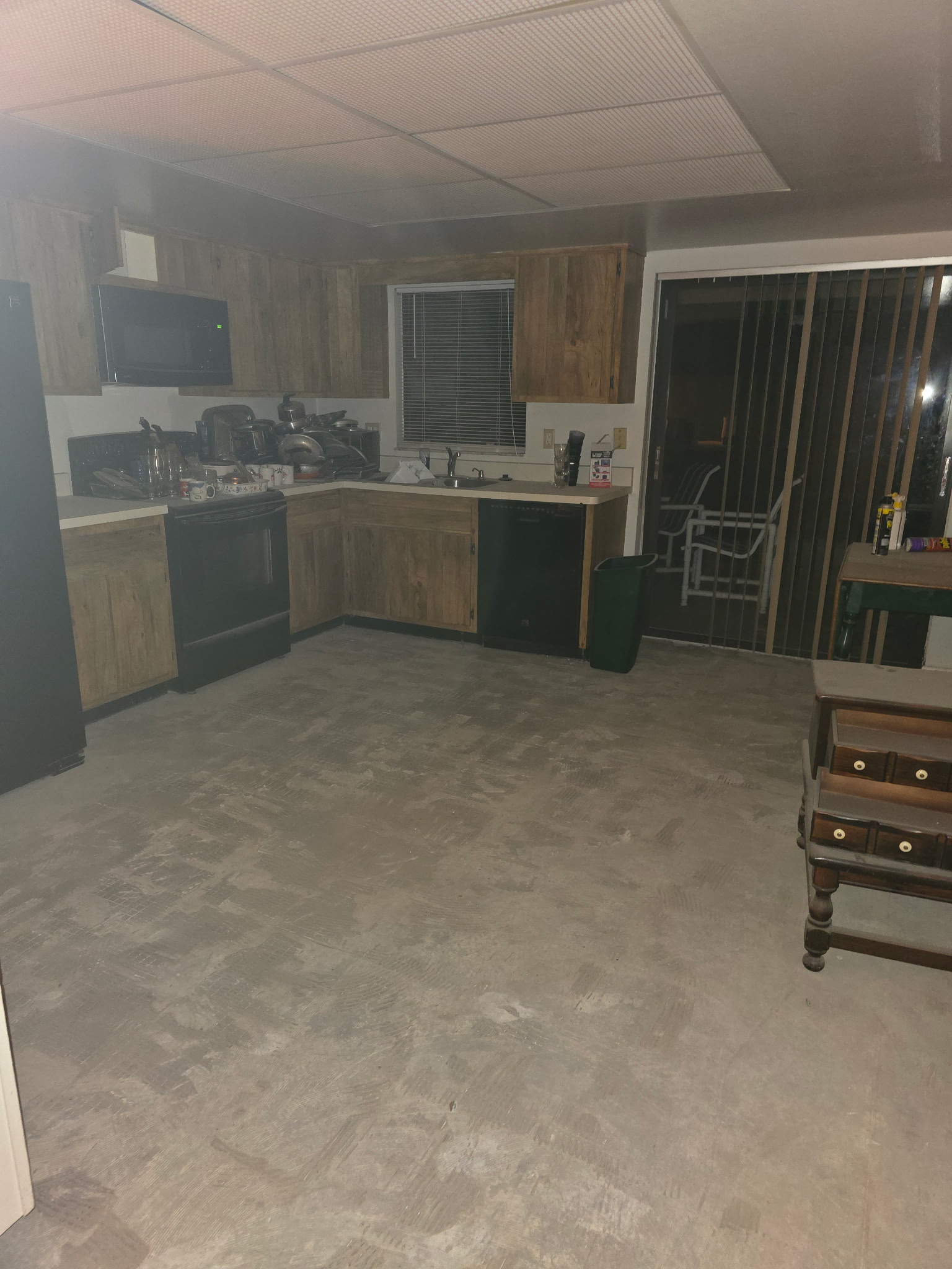 Floor after tile removal